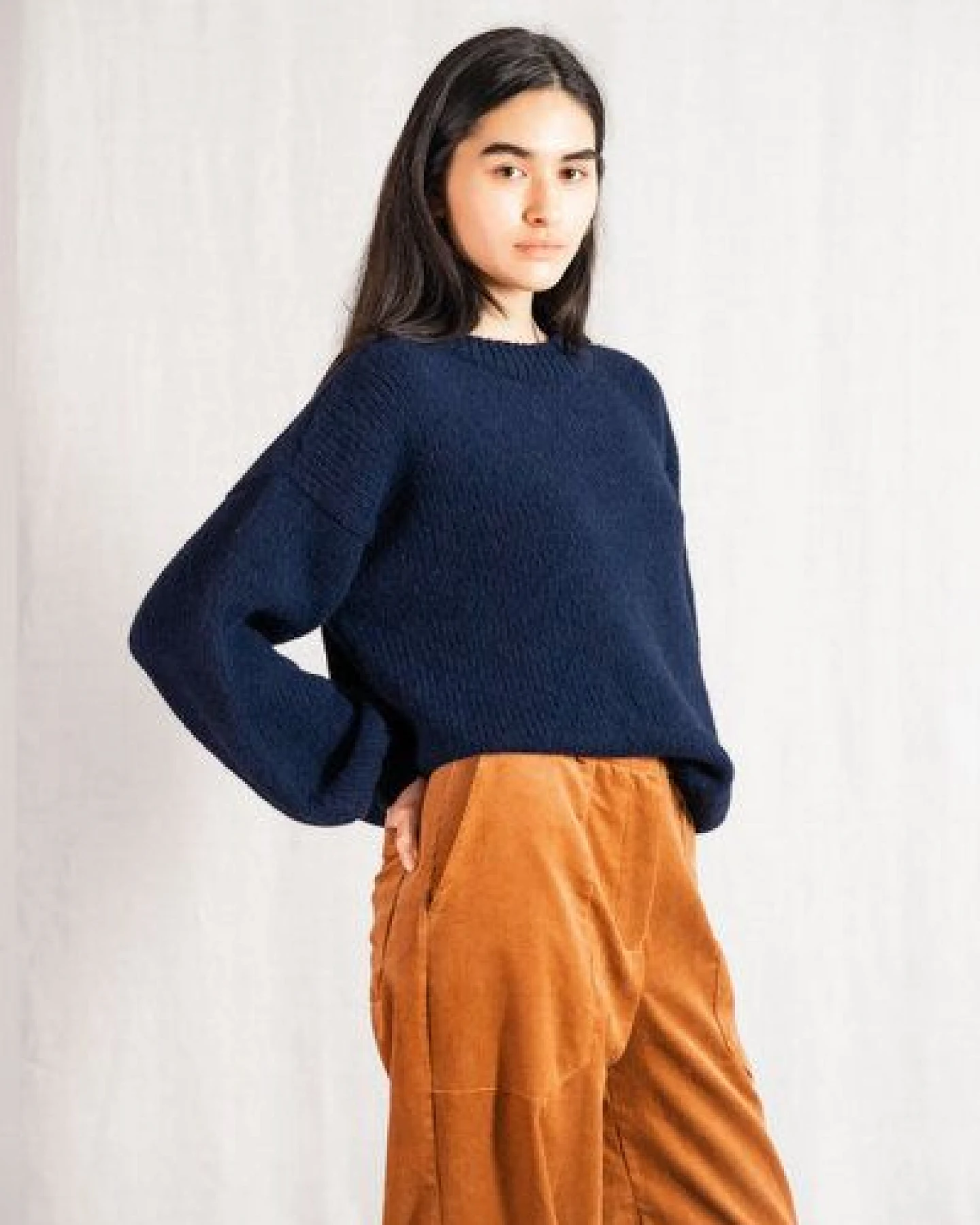 Jyoti - Fair Works Baby-Alpaka Strickpullover Lupuna – Ansicht 2