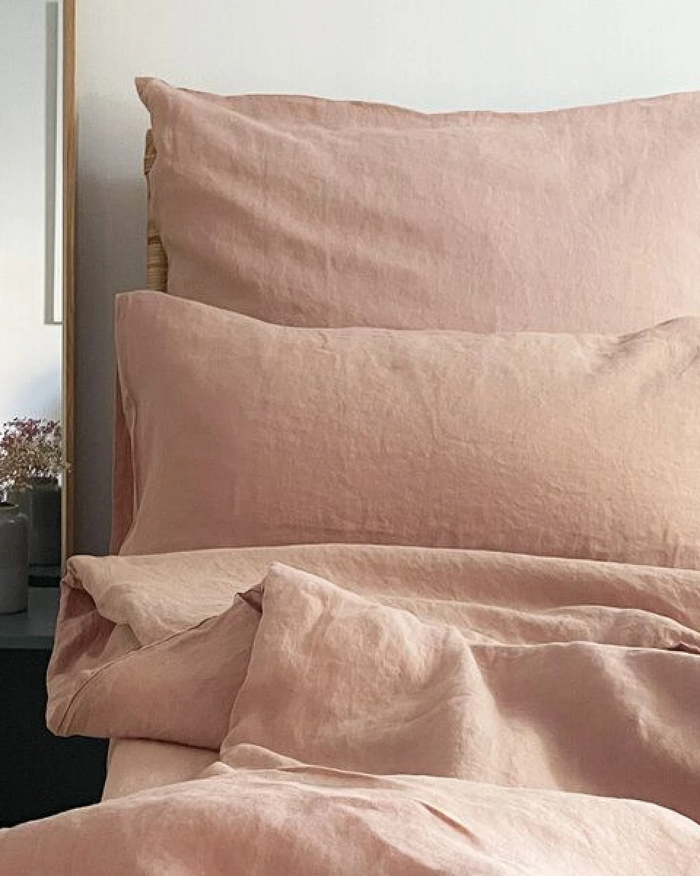 nordery Kopfkissenbezug - 100% europäisches Leinen - Stonewashed – Ansicht 2