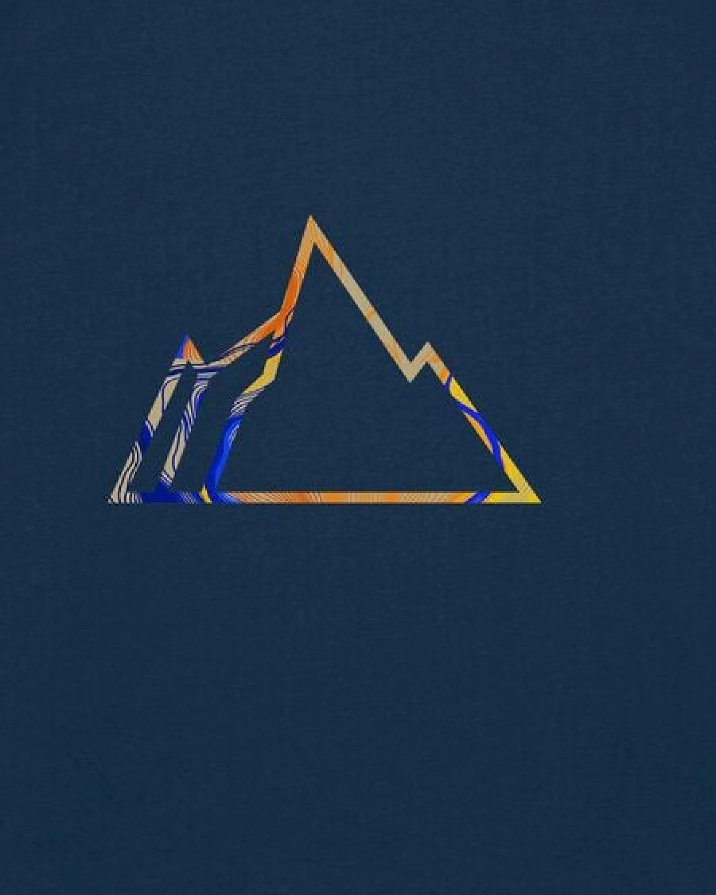 Kultgut Artdesign - Biofair - Vegan Klassik Shirt /Little Faded Mountain – Ansicht 3