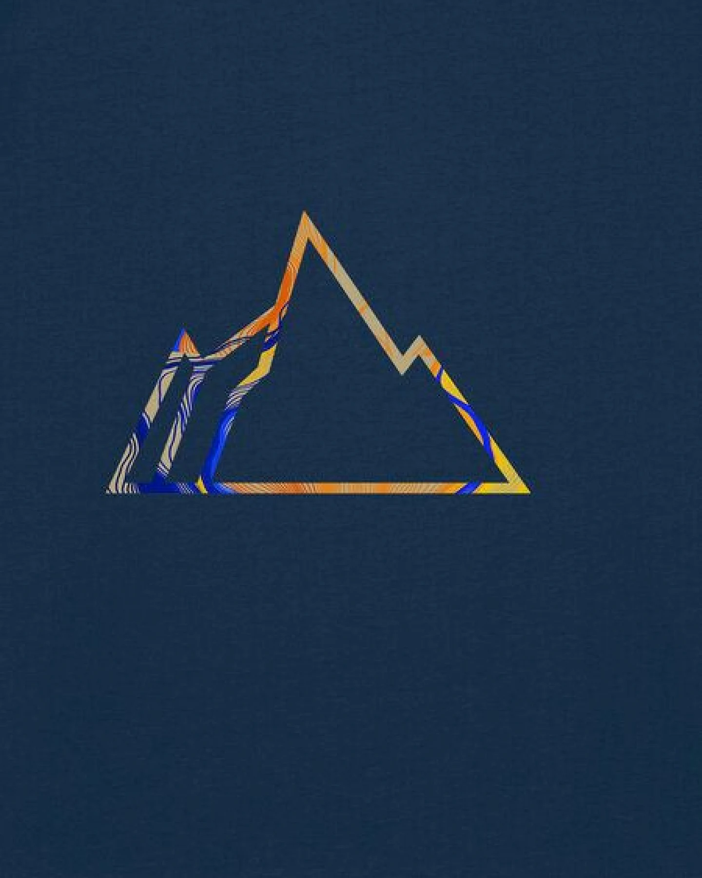 Kultgut Artdesign - Biofair - Vegan Klassik Shirt /Little Faded Mountain – Ansicht 3