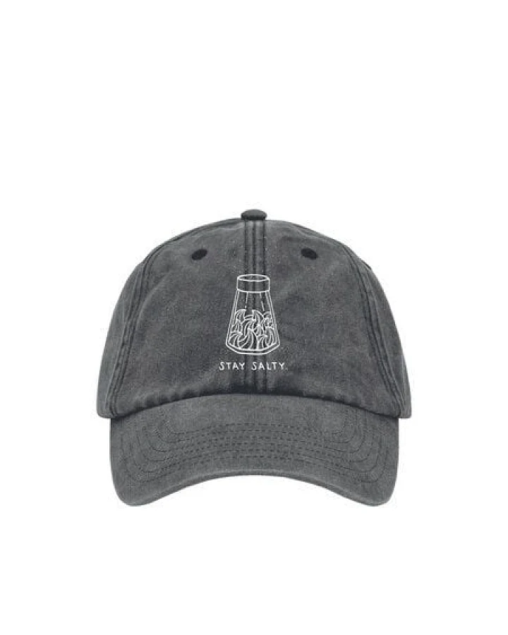 FUXBAU Stay Salty Dad Cap - salzschwarz
