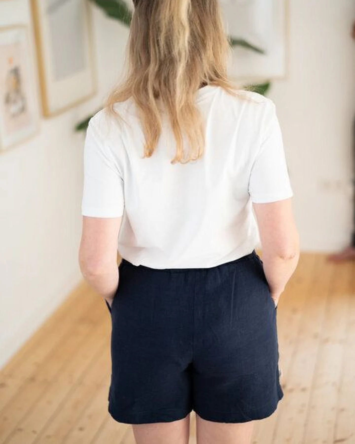 FUXBAU Frauen Leinenshorts – Ansicht 3