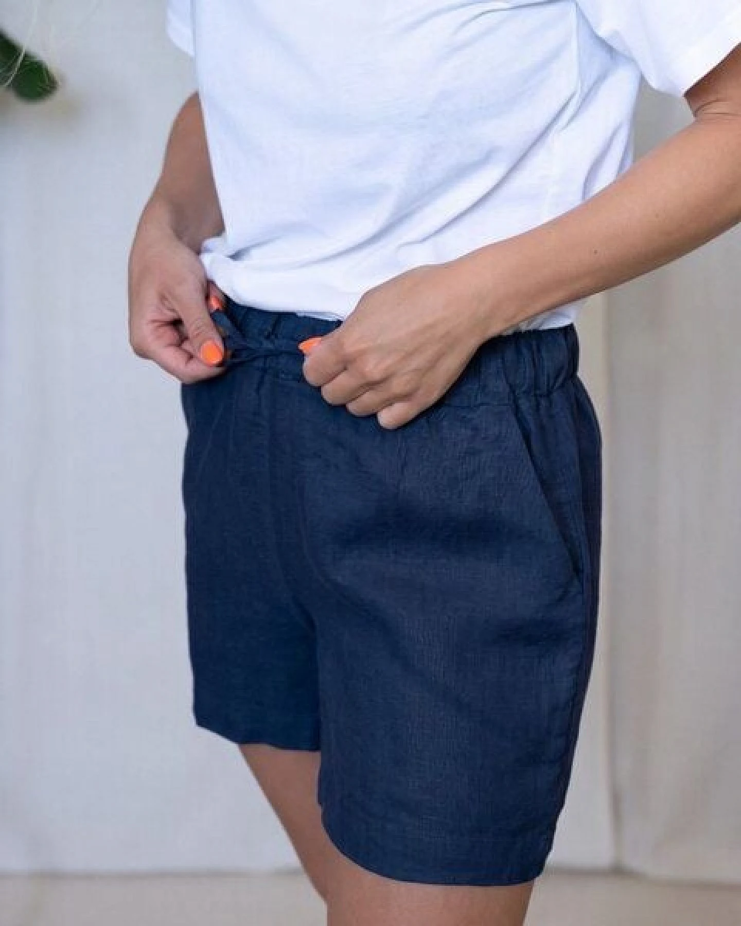 FUXBAU Frauen Leinenshorts – Ansicht 3
