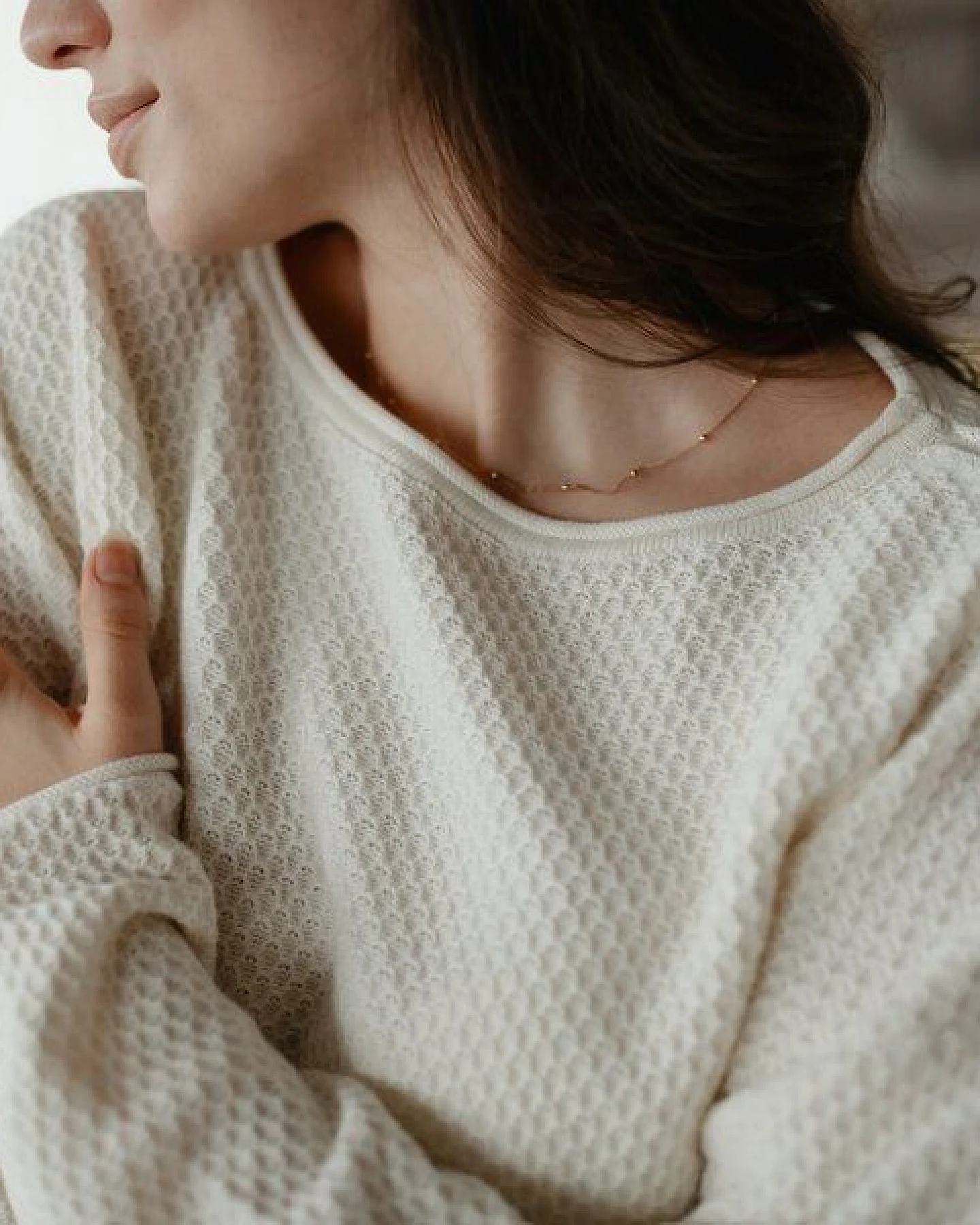 NORDLICHT Pullover mit Struktur Viola – Ansicht 3