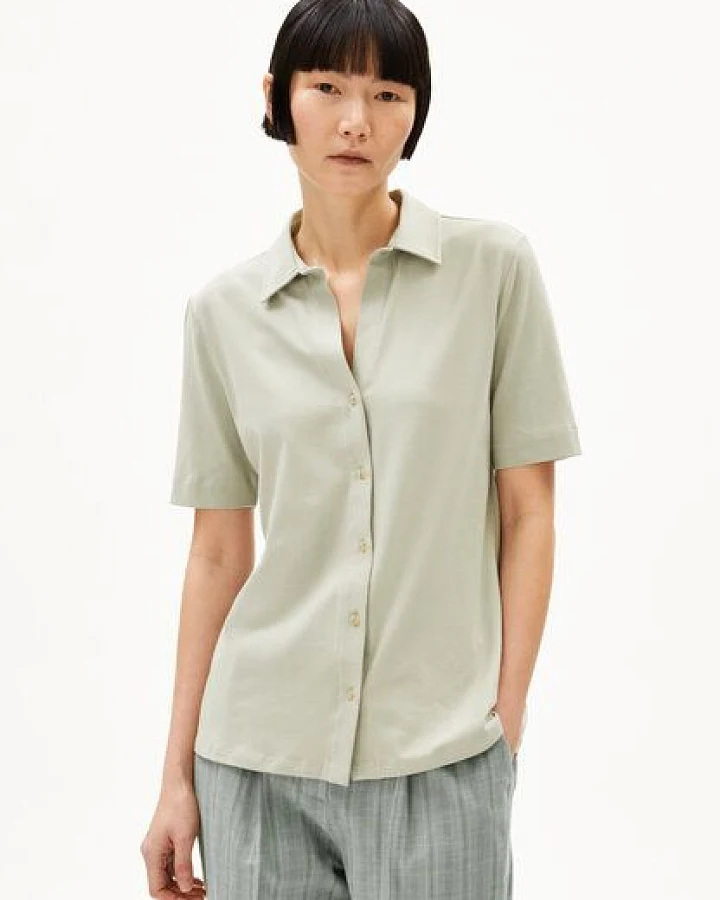 ARMEDANGELS NALITAA BLOUSE Damen Bluse aus Bio-Baumwoll Mix