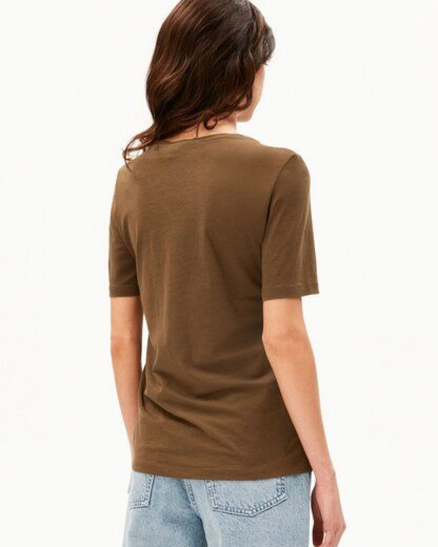 ARMEDANGELS LUALAA Damen T-Shirt aus Leinen-Mix – Ansicht 2