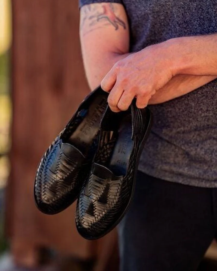 Salt and Sohle Leder Huarache Sandalen für Herren