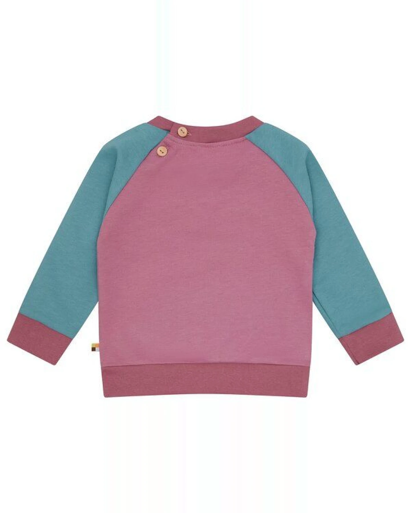 loud + proud Babys & Kinder Sweatshirt Colorblock, GOTS-zertifiziert – Ansicht 2