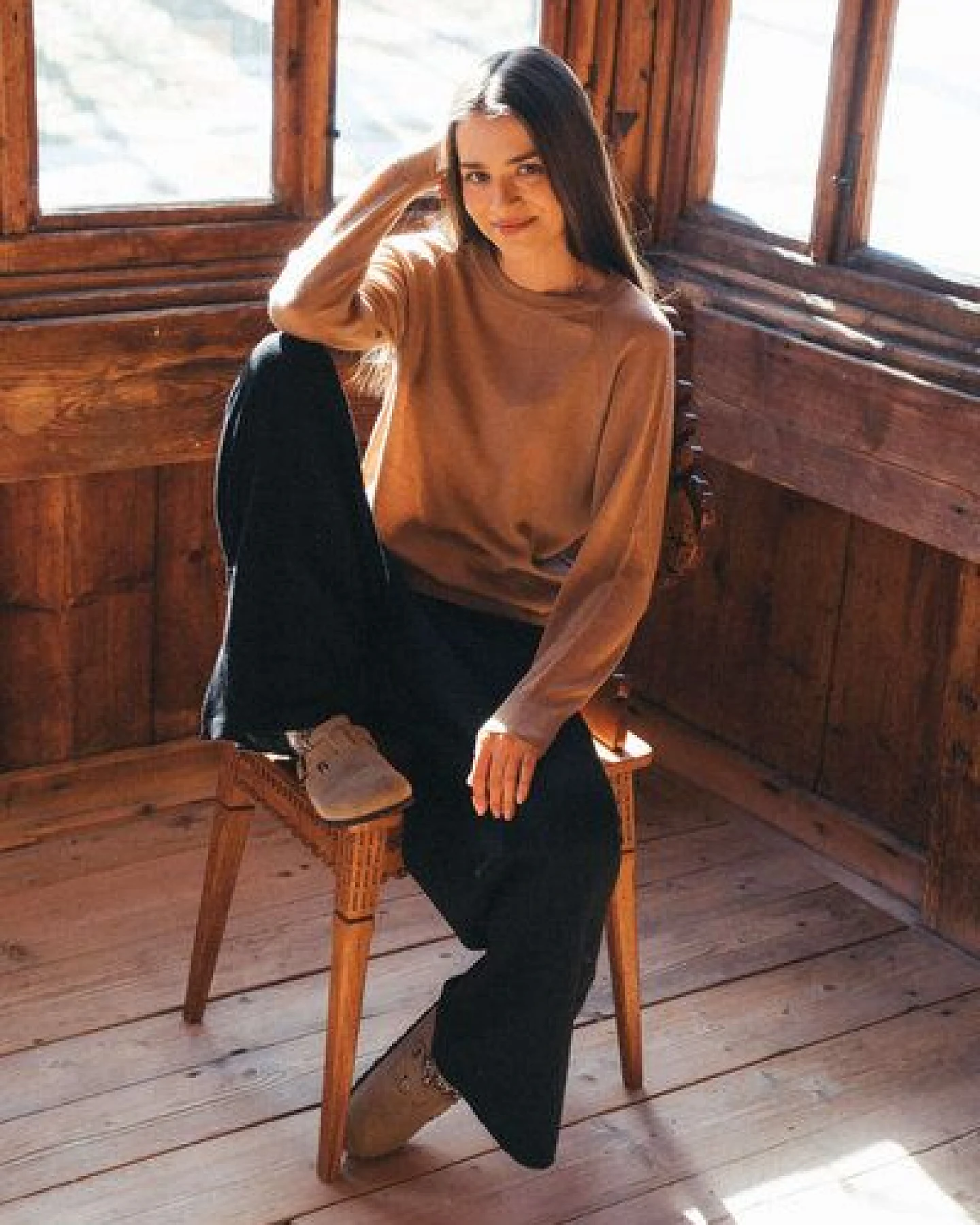 Kopyto JENOT - Klassischer Damenpullover aus 100% Merinowolle – Ansicht 3