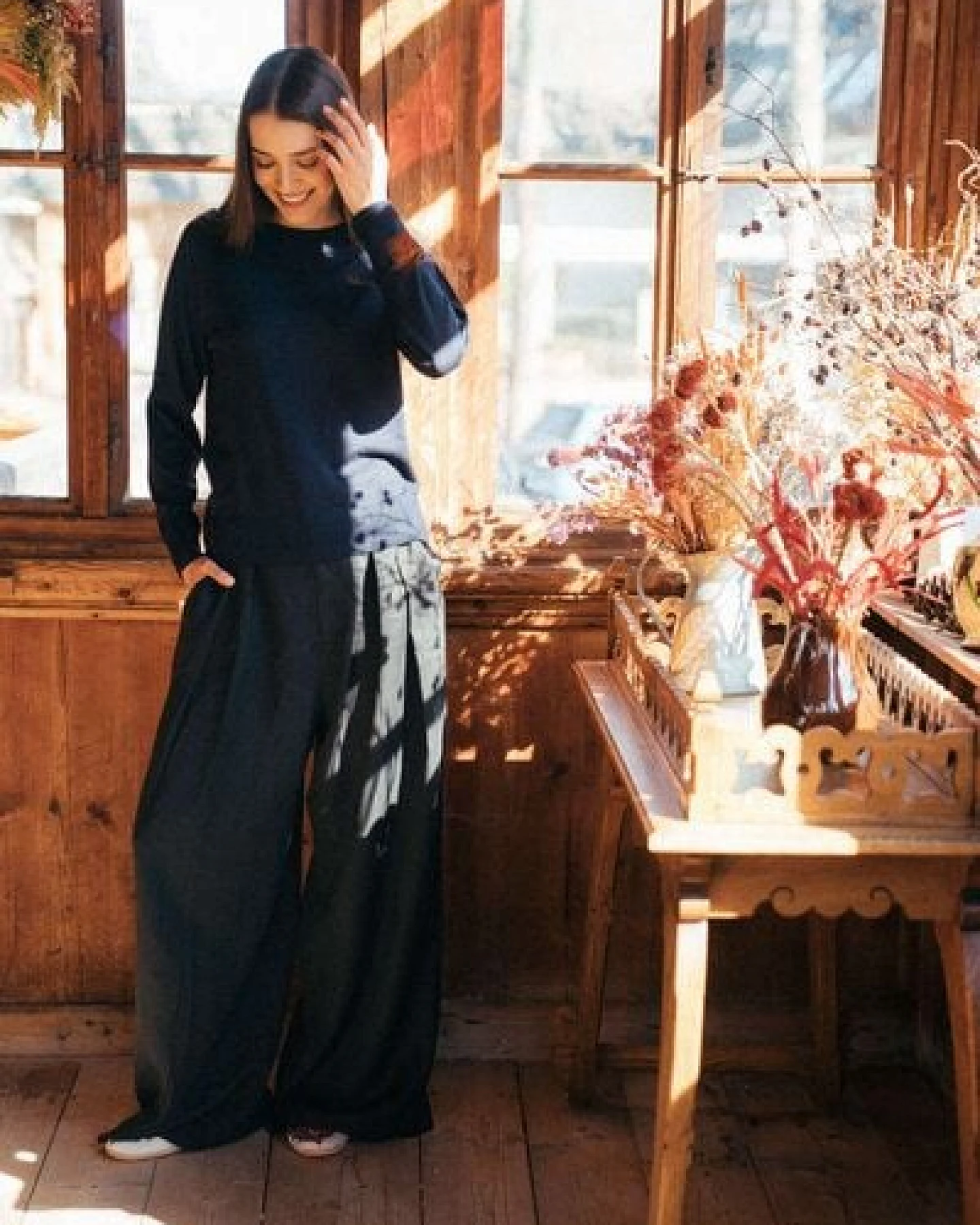 Kopyto JENOT - Klassischer Damenpullover aus 100% Merinowolle – Ansicht 3