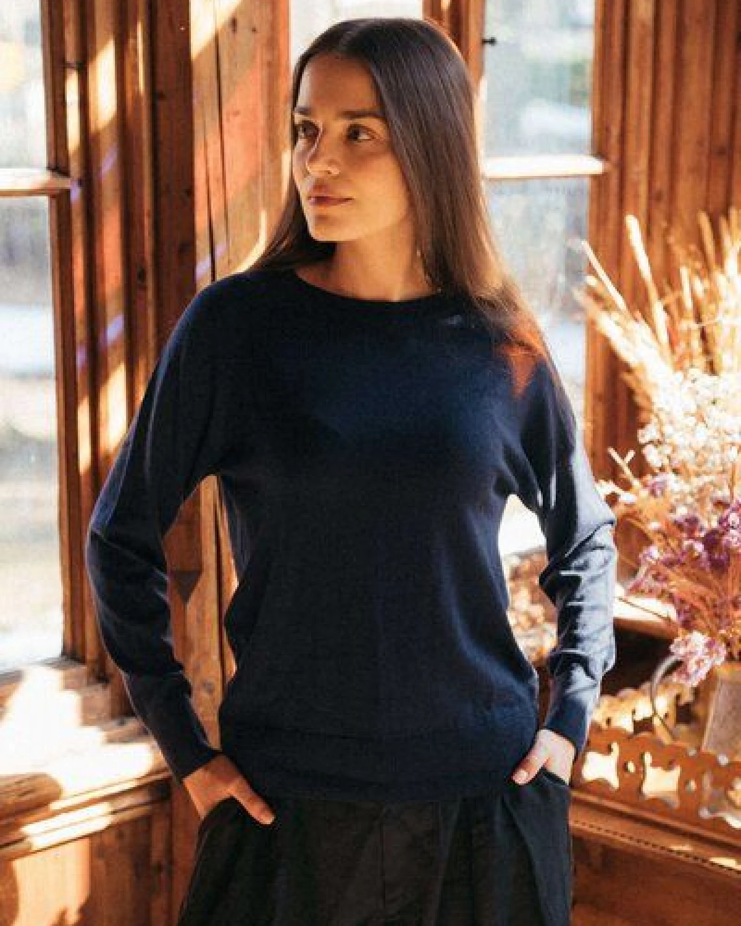 Kopyto JENOT - Klassischer Damenpullover aus 100% Merinowolle – Ansicht 3