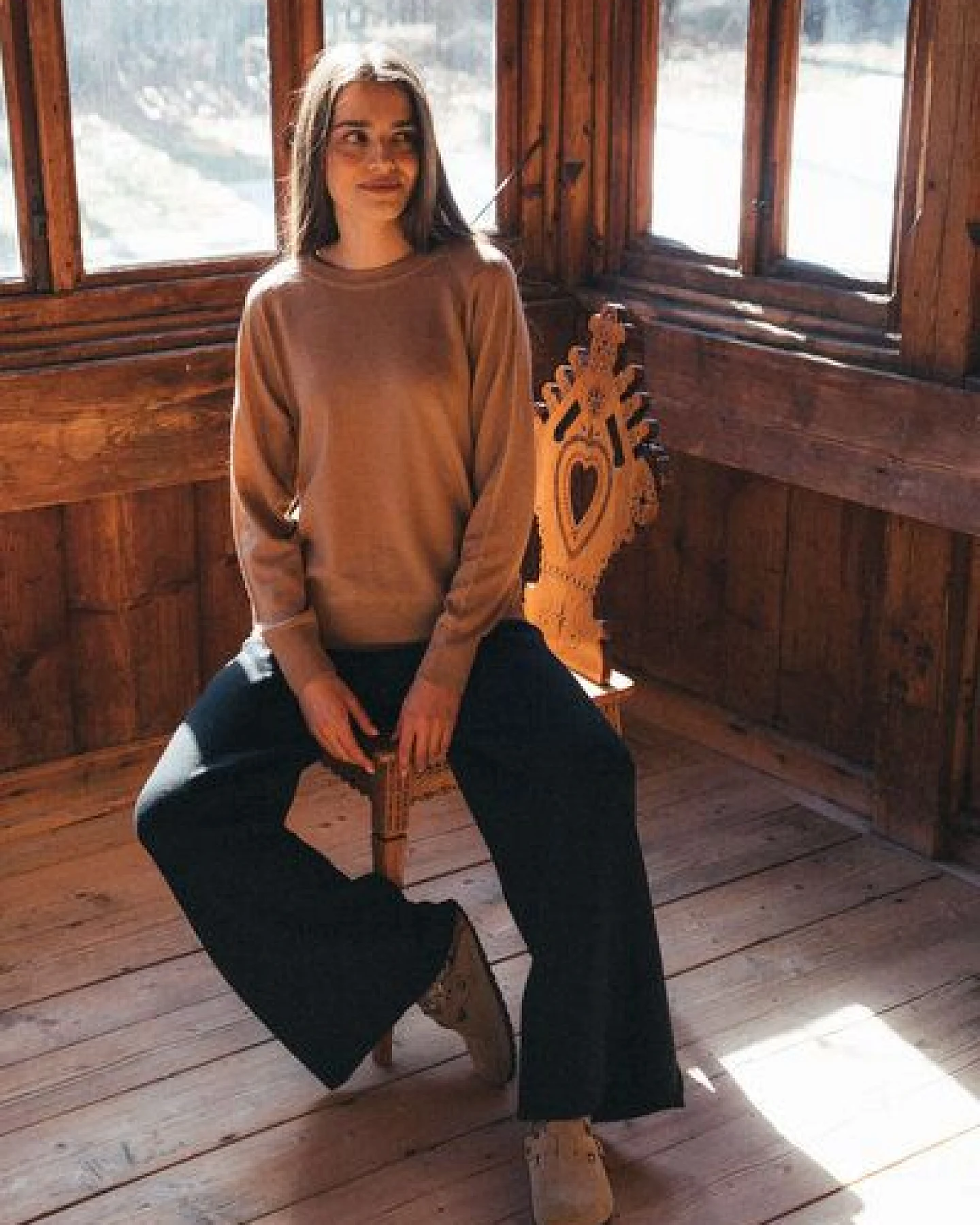 Kopyto JENOT - Klassischer Damenpullover aus 100% Merinowolle – Ansicht 3