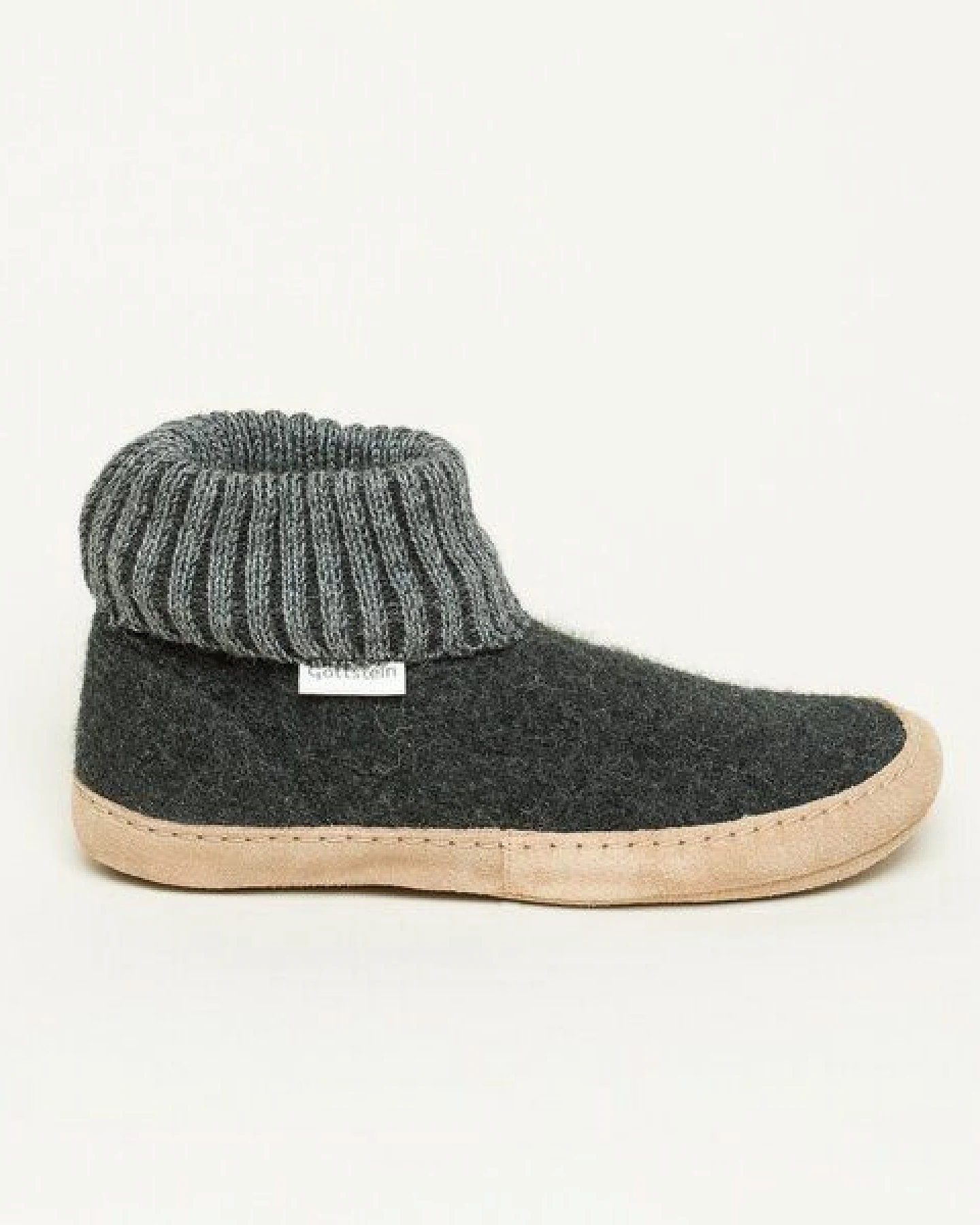 Gottstein Hüttenschuh Dakota - Hoher Filzhausschuh für Damen & Herren aus 100% Schurwolle mit extra bequemer Ledersohle & elastischem Strickbund – Ansicht 4