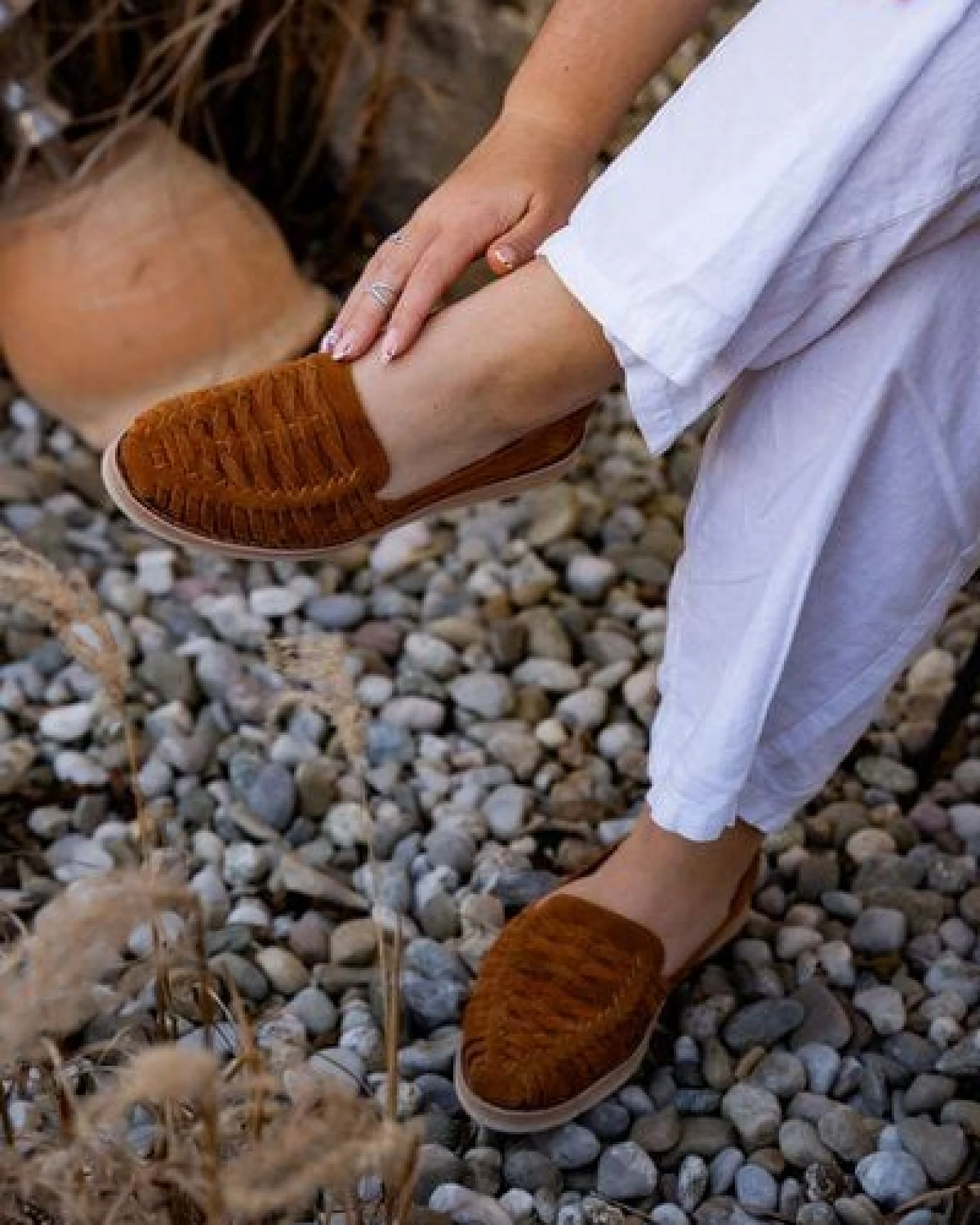 Salt and Sohle Leder Huarache Sandalen für Damen – Ansicht 4