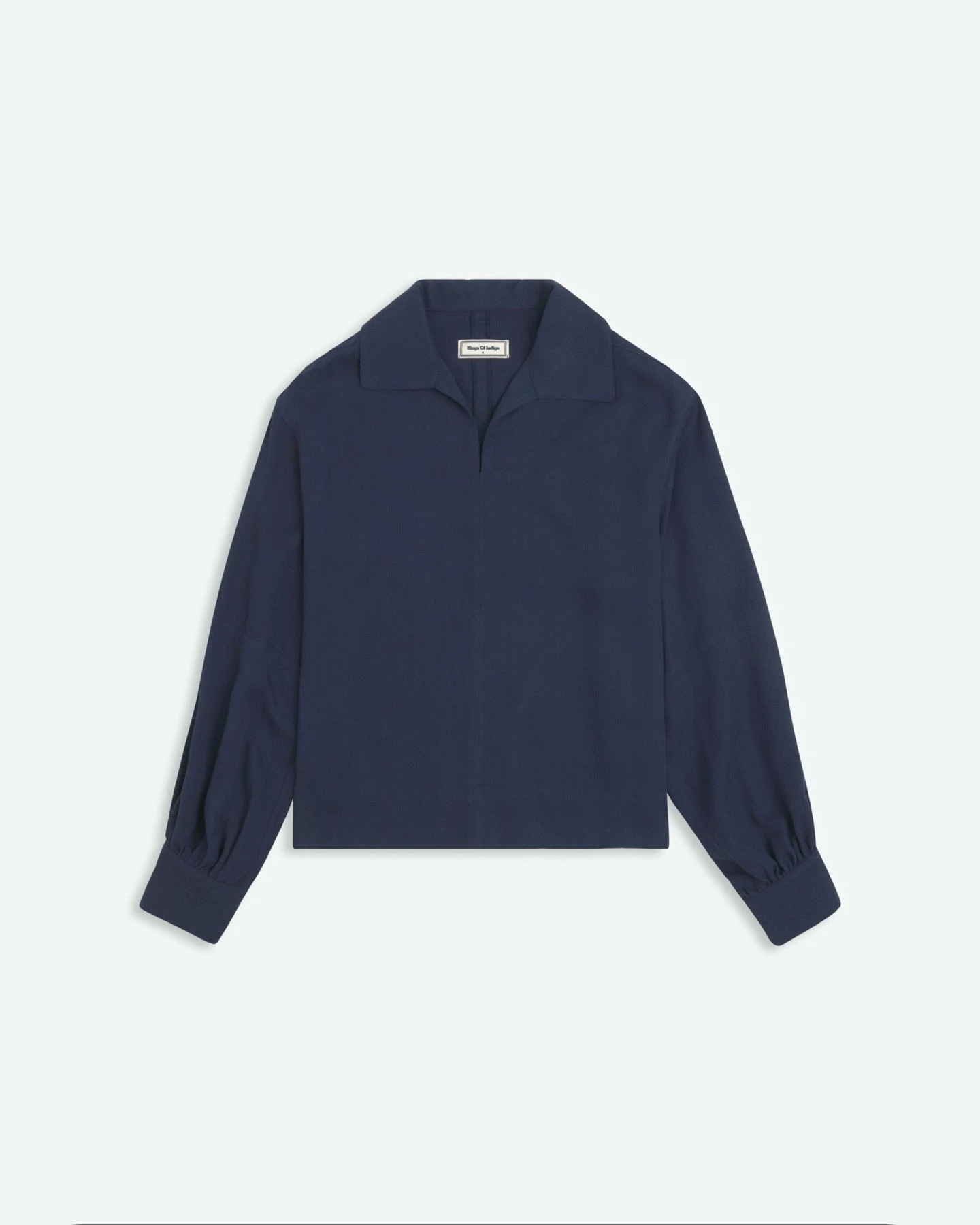 Bluse Lang Rheana Blau – Ansicht 5