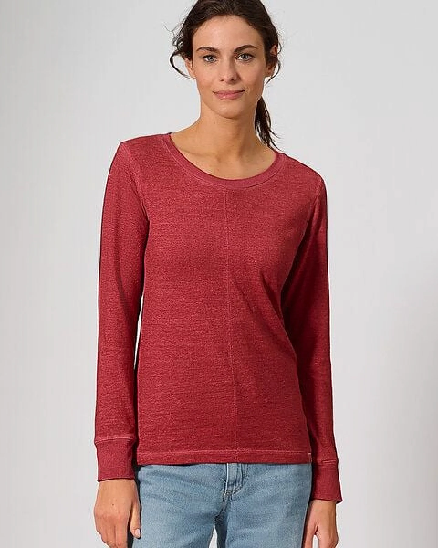 HempAge Langarmshirt mit mittiger Naht Hanf/Biobaumwolle – Ansicht 2