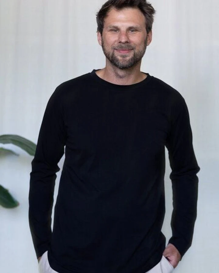 FUXBAU Männer Basic Langarmshirt