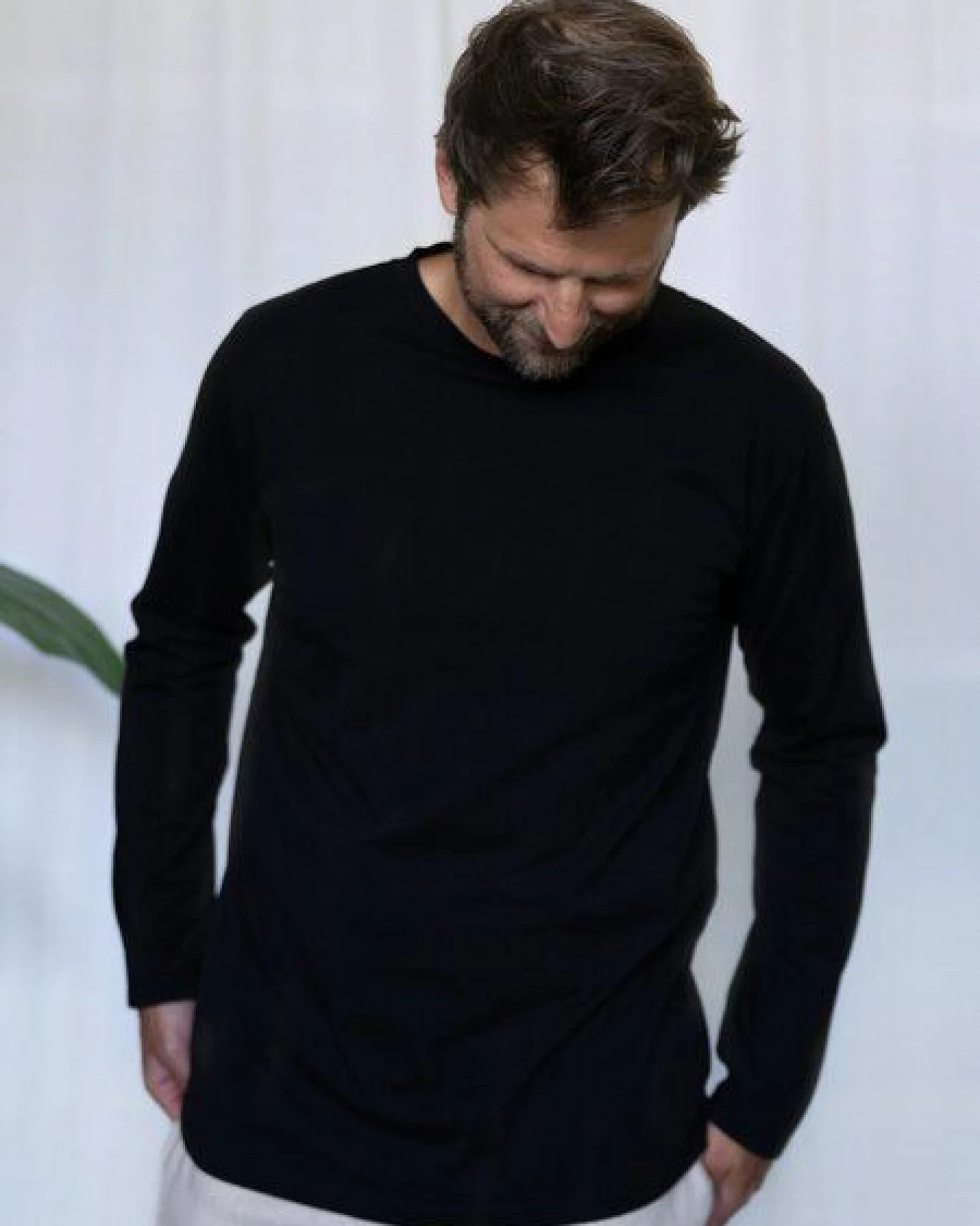 FUXBAU Männer Basic Langarmshirt – Ansicht 3