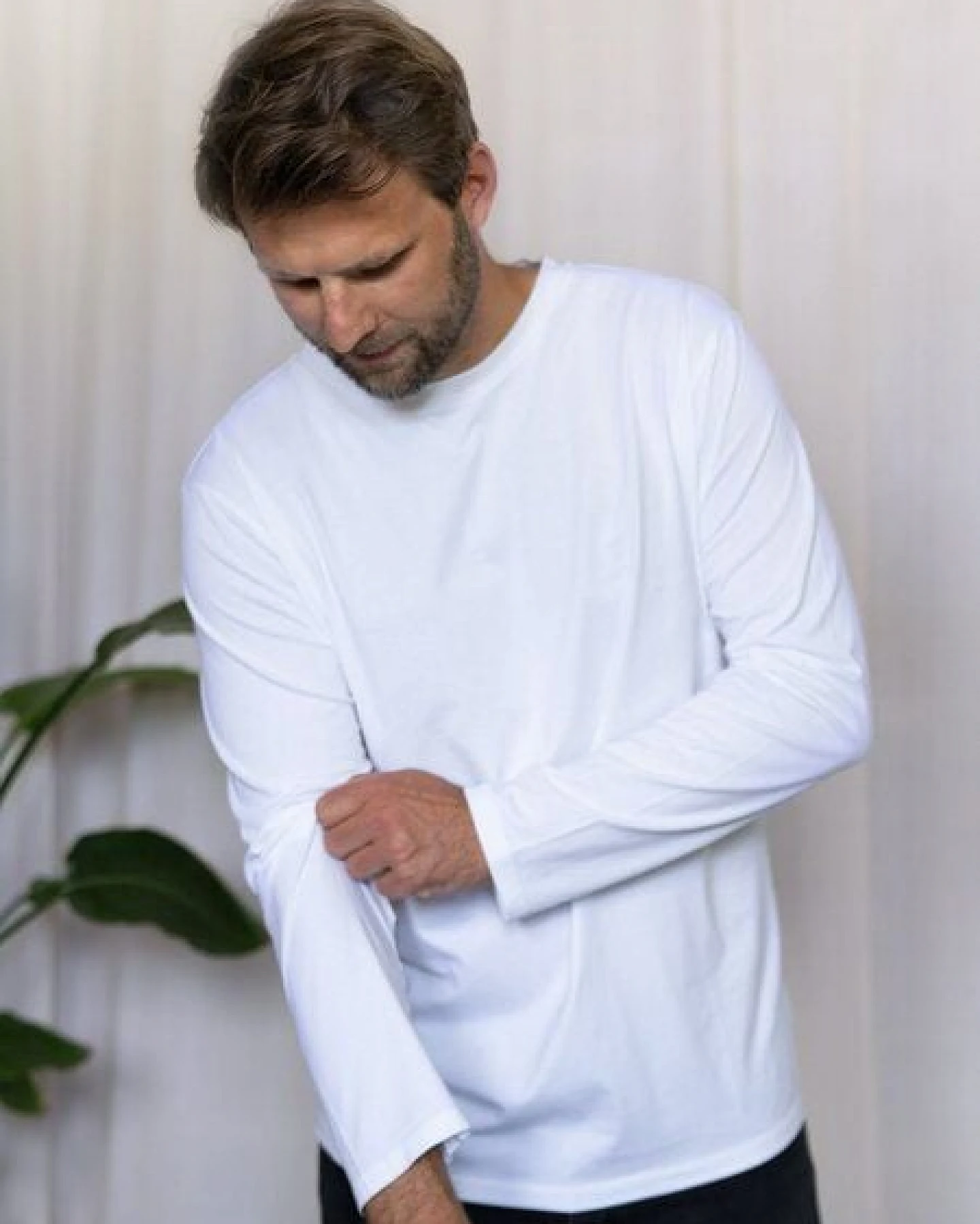 FUXBAU Männer Basic Langarmshirt – Ansicht 3