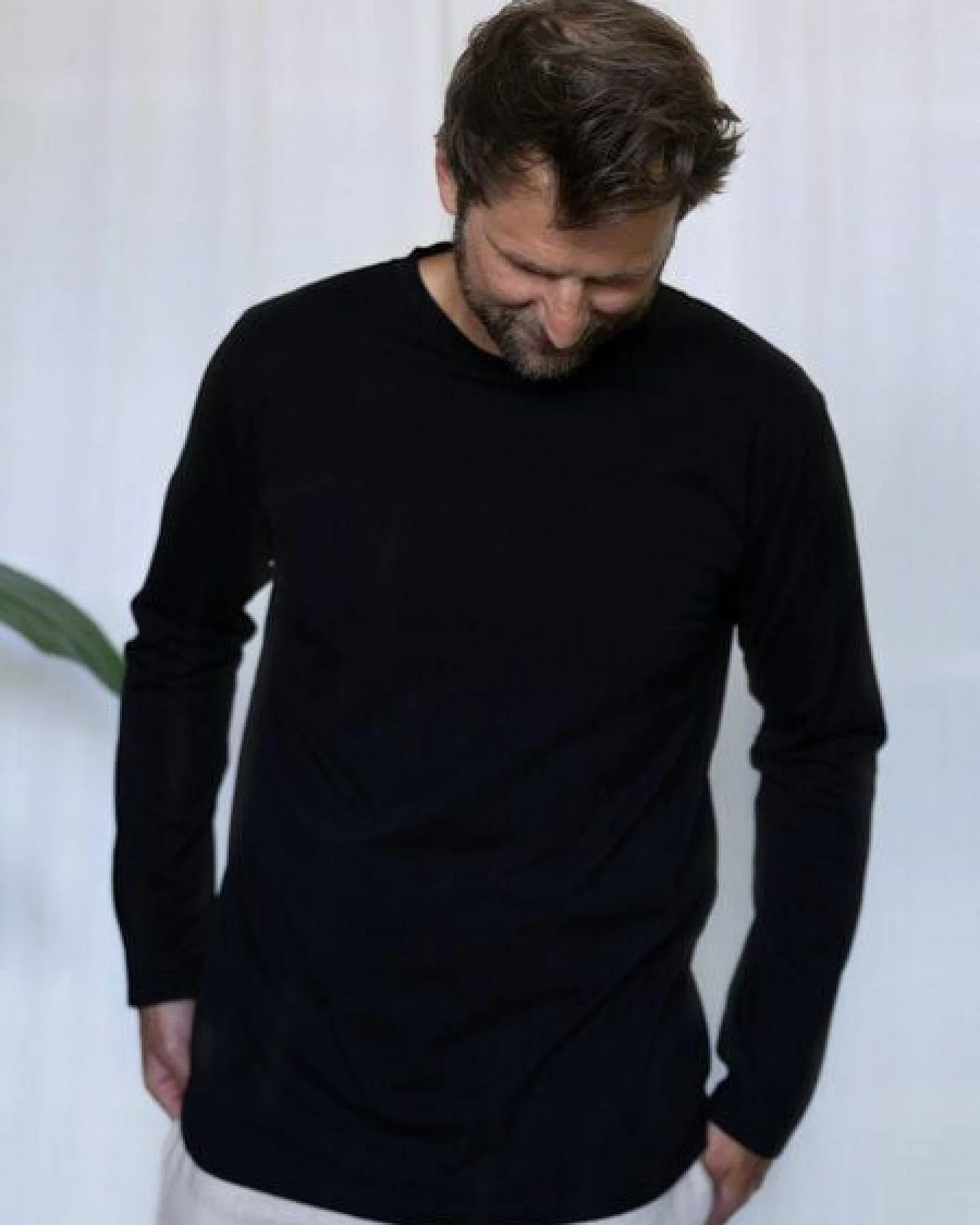 FUXBAU Männer Basic Langarmshirt – Ansicht 3