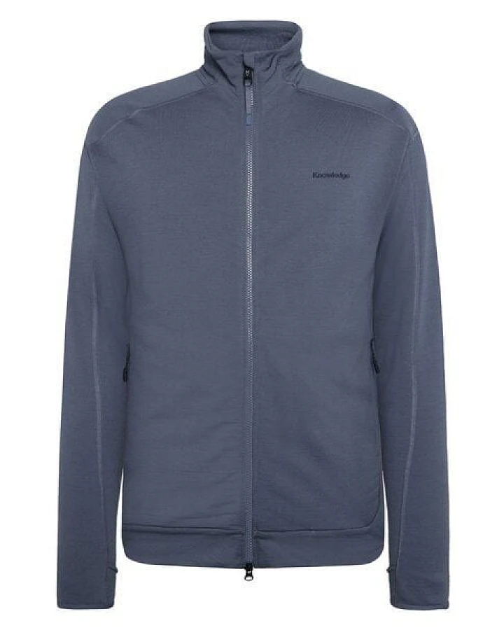 KnowledgeCotton Apparel Fleece-Jacke mit Reißverschluss DYNAMIC aus Merinowolle - Herren