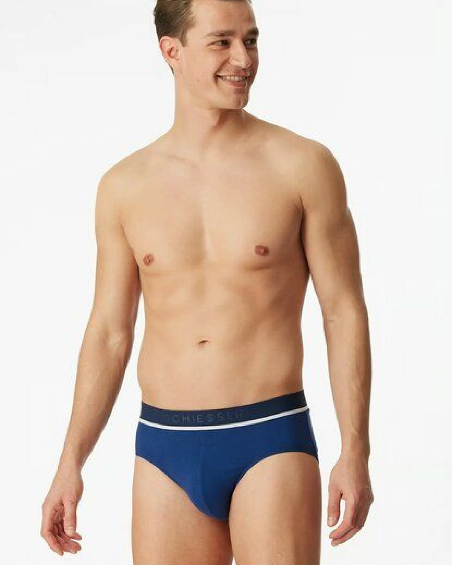 Schiesser 3er Pack Herren Slips Webgummibund Biobaumwolle 95/5 – Ansicht 2