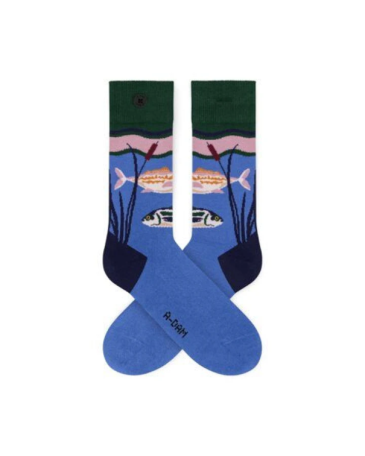 A-Dam Blaue Socken Blue Pond