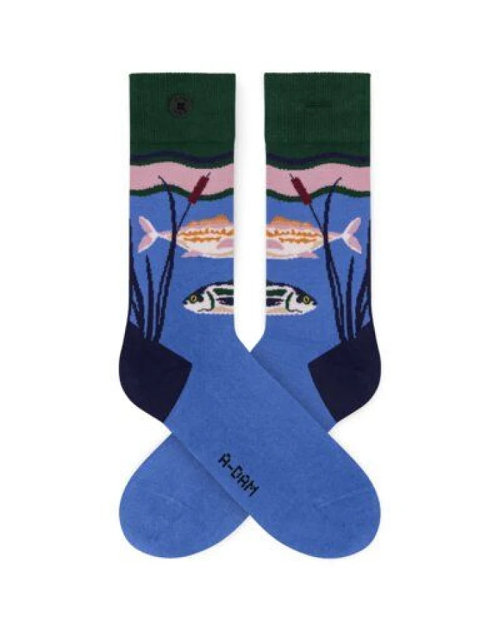 A-Dam Blaue Socken Blue Pond
