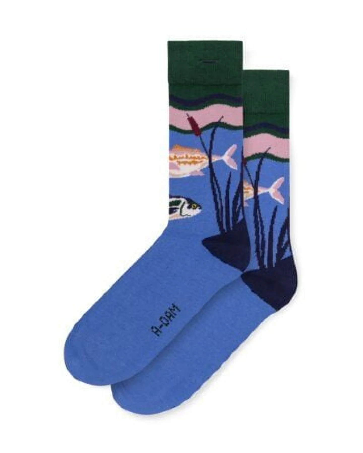 A-Dam Blaue Socken Blue Pond – Ansicht 2