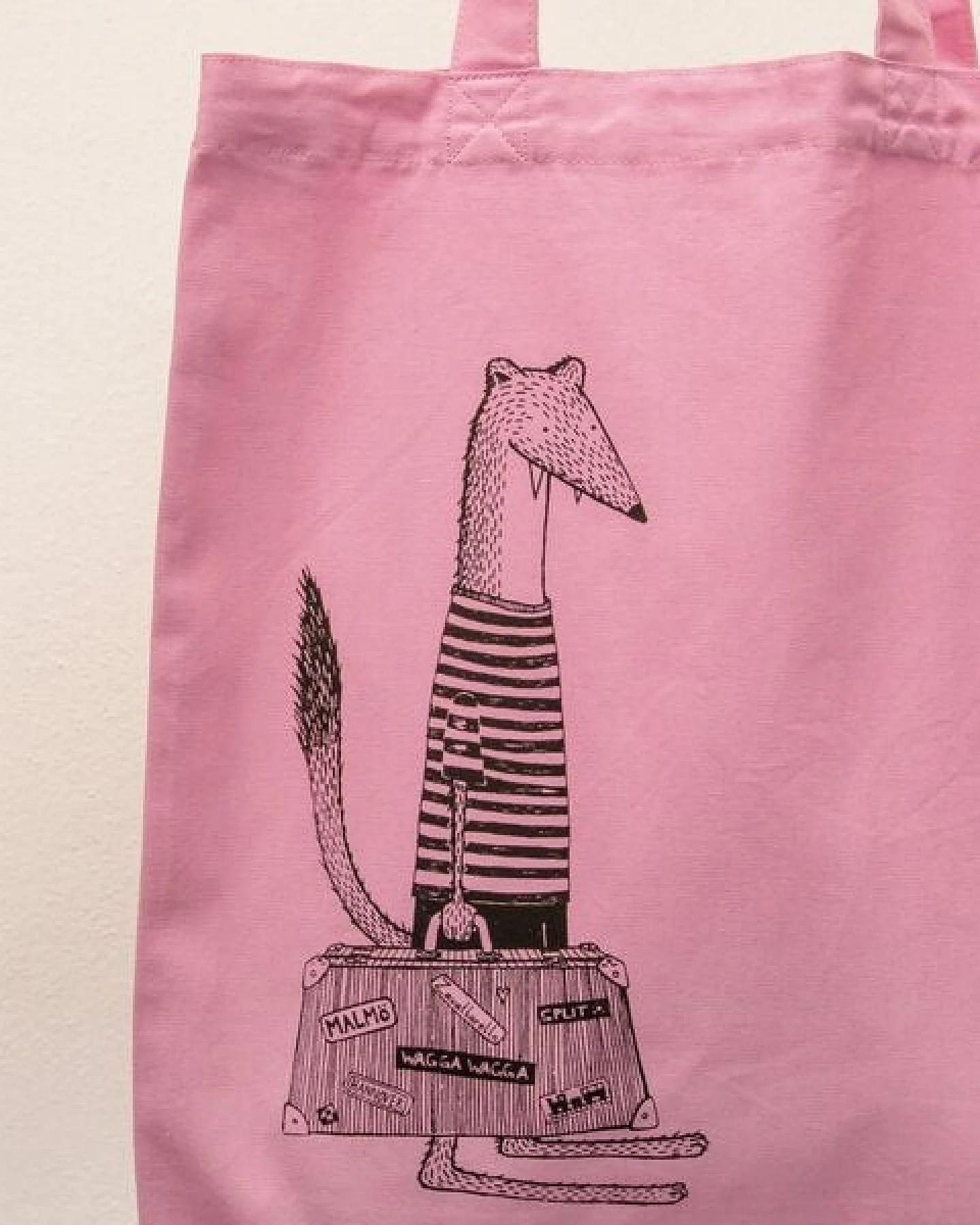 Cmig Reisewiesel Tote Bag / Jutebeutel zum reisen mit Wiesel – Ansicht 3