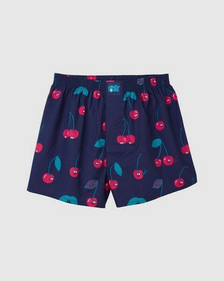 Lousy Livin Weite Boxershorts CHERRIES aus 100% Bio-Baumwolle