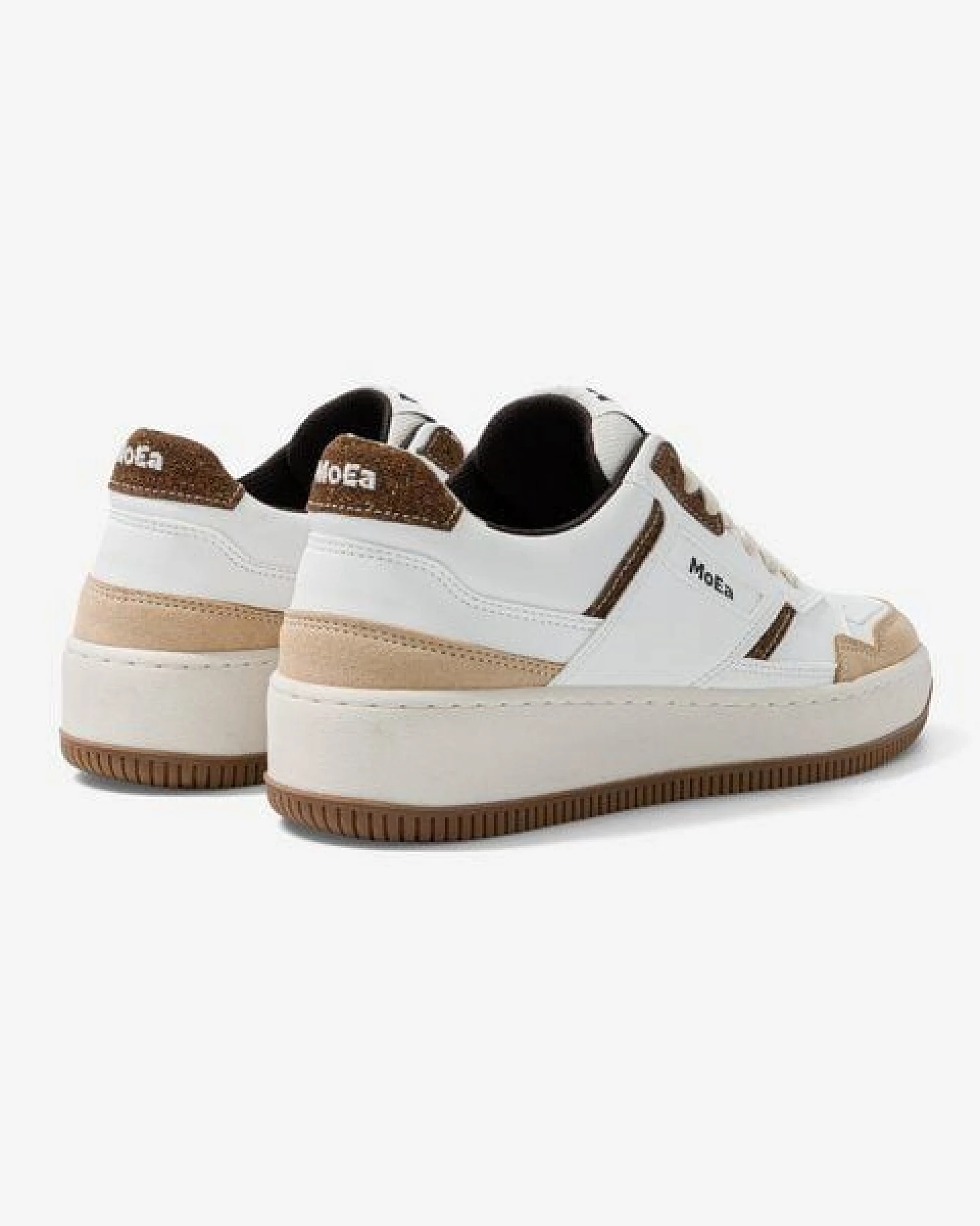 MoEa Sneakers GEN1 - Coco White & Brown Suede – Ansicht 4