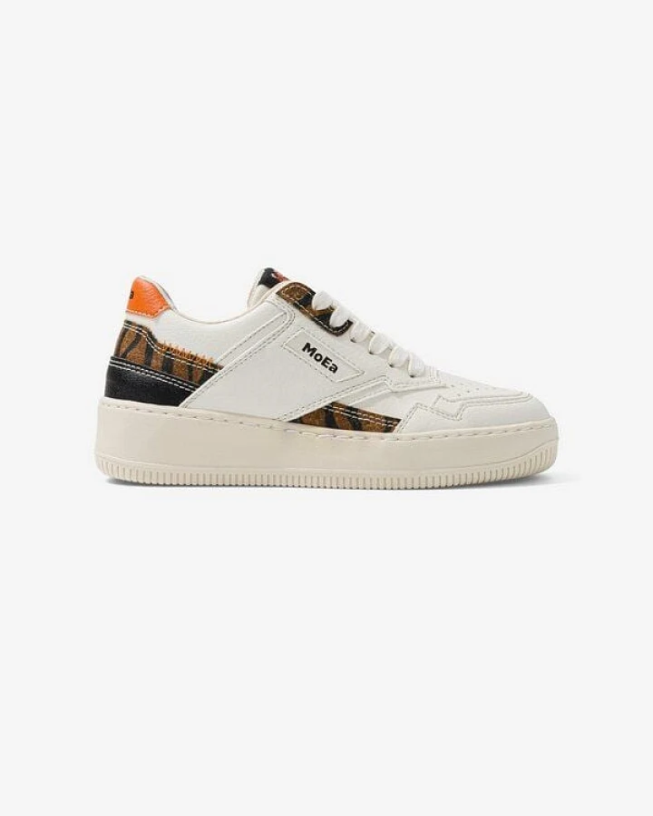 Sneakers WWF x MoEa – GEN1 Weiß & Tiger [Kinder]