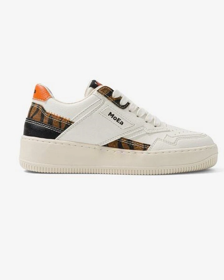 Sneakers WWF x MoEa – GEN1 Weiß & Tiger [Kinder]