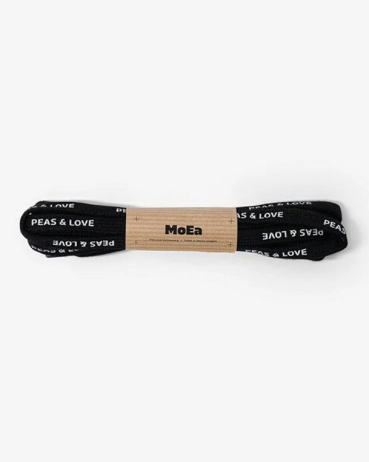 MoEa Schwarze Schnürsenkel - Peas & Love