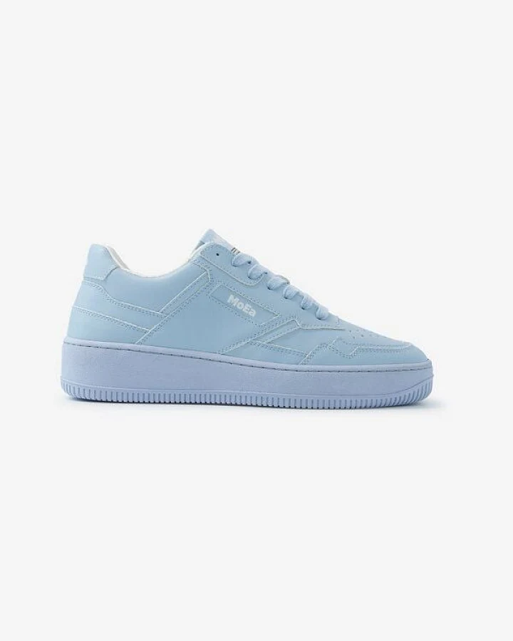 MoEa Sneakers GEN1 - PET Retro White & Blue
