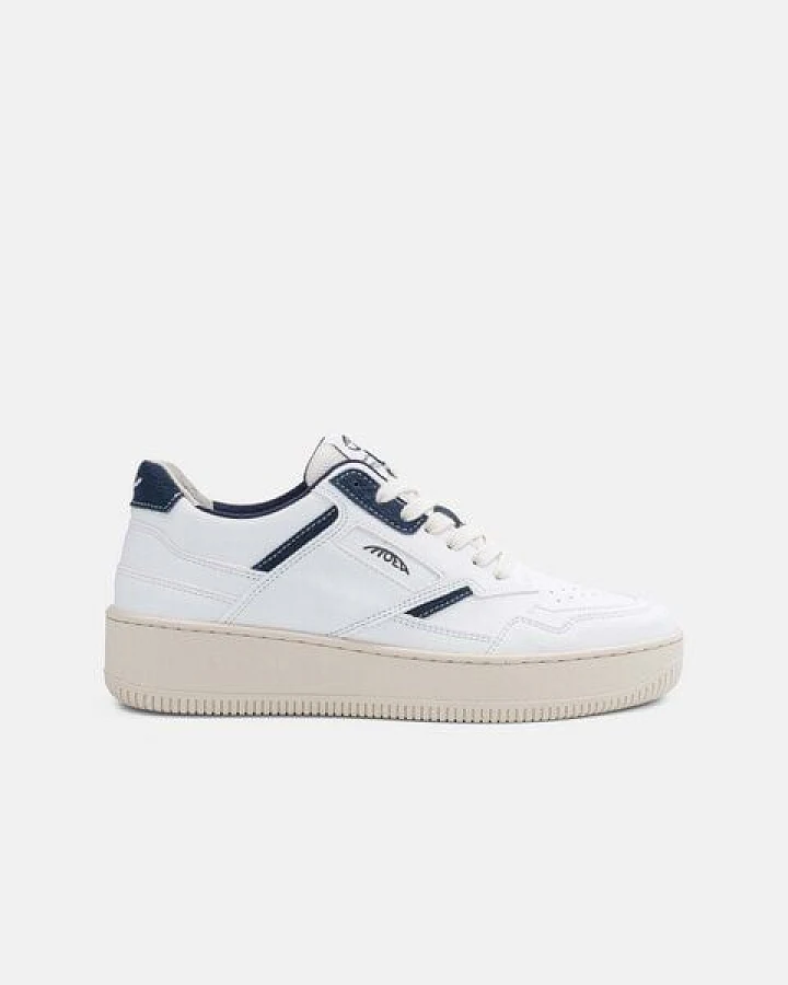 MoEa Sneakers Origin - White & Blue - Mushroom