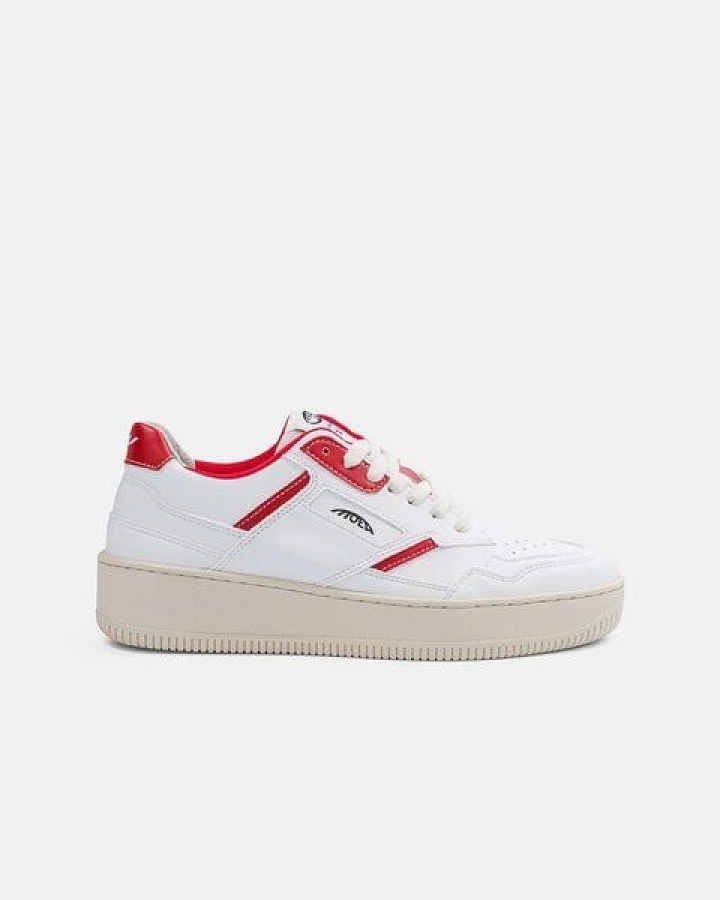 MoEa Sneakers Origin - White & Red - Apple