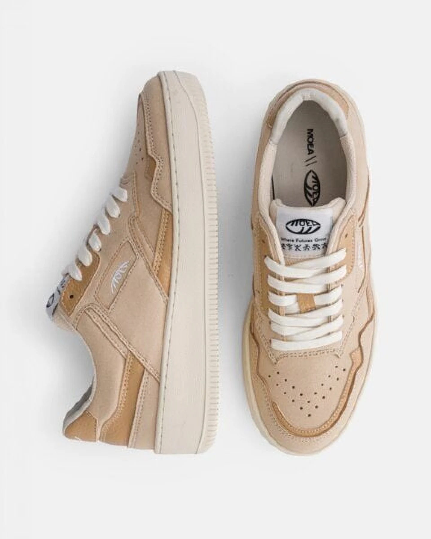 MoEa Sneakers Origin - Full Beige - Corn – Ansicht 2