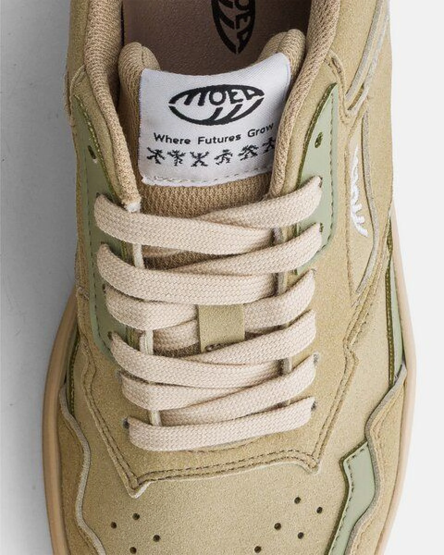 MoEa Sneakers Origin - Full Aloe Suede - Cactus – Ansicht 4