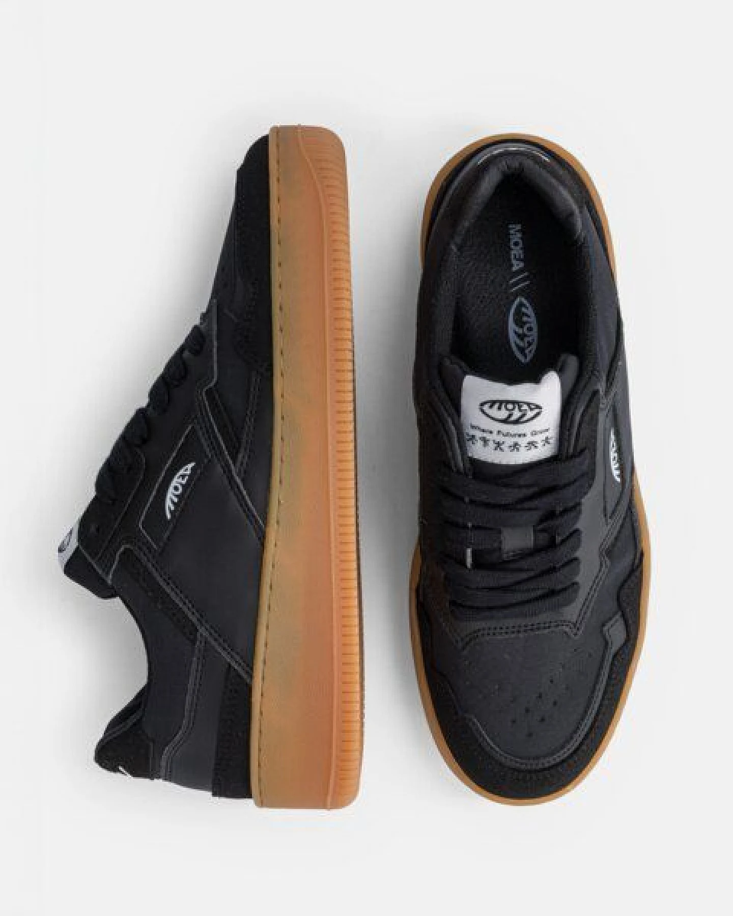 MoEa Sneakers Origin - Black Textile - Corn – Ansicht 2