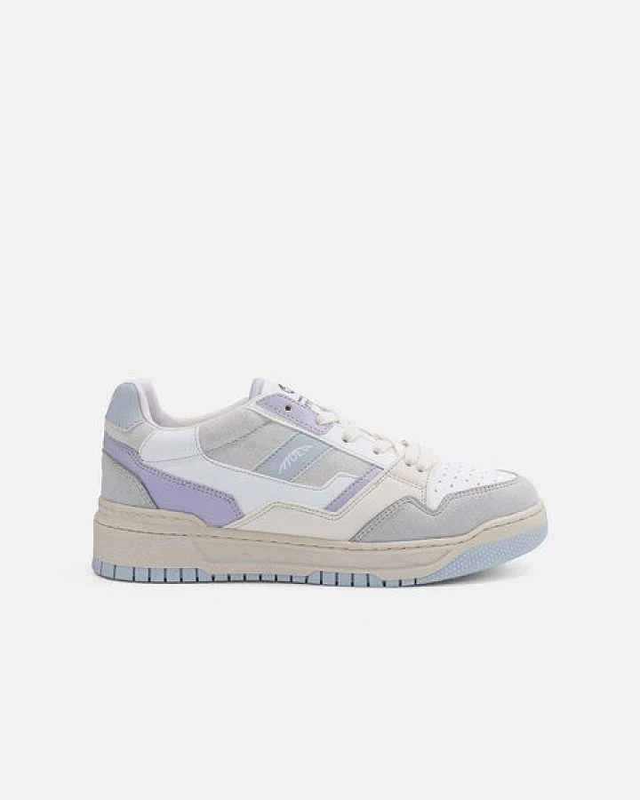 MoEa Sneakers Echo - Grey & Lila - Apple
