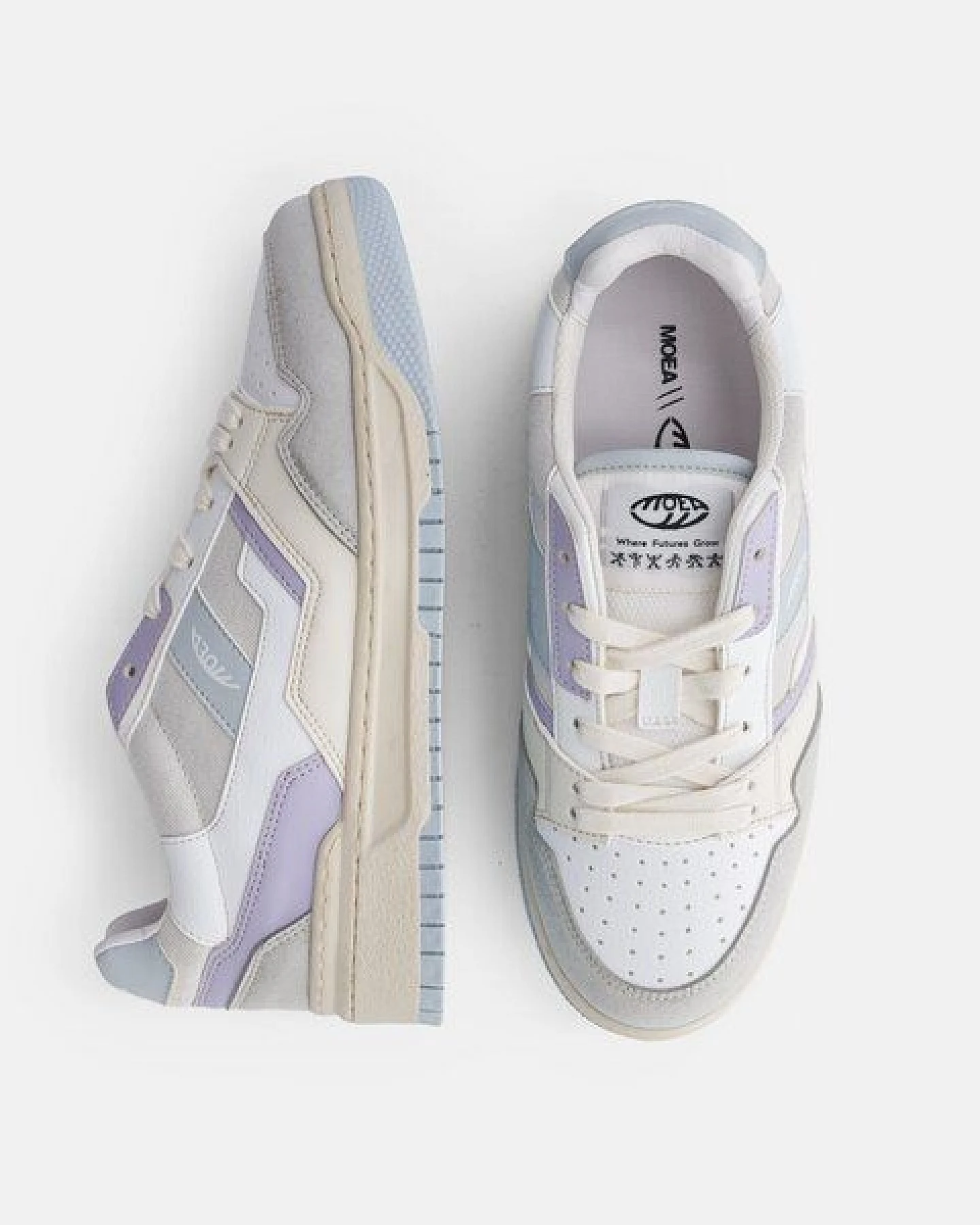 MoEa Sneakers Echo - Grey & Lila - Apple – Ansicht 2