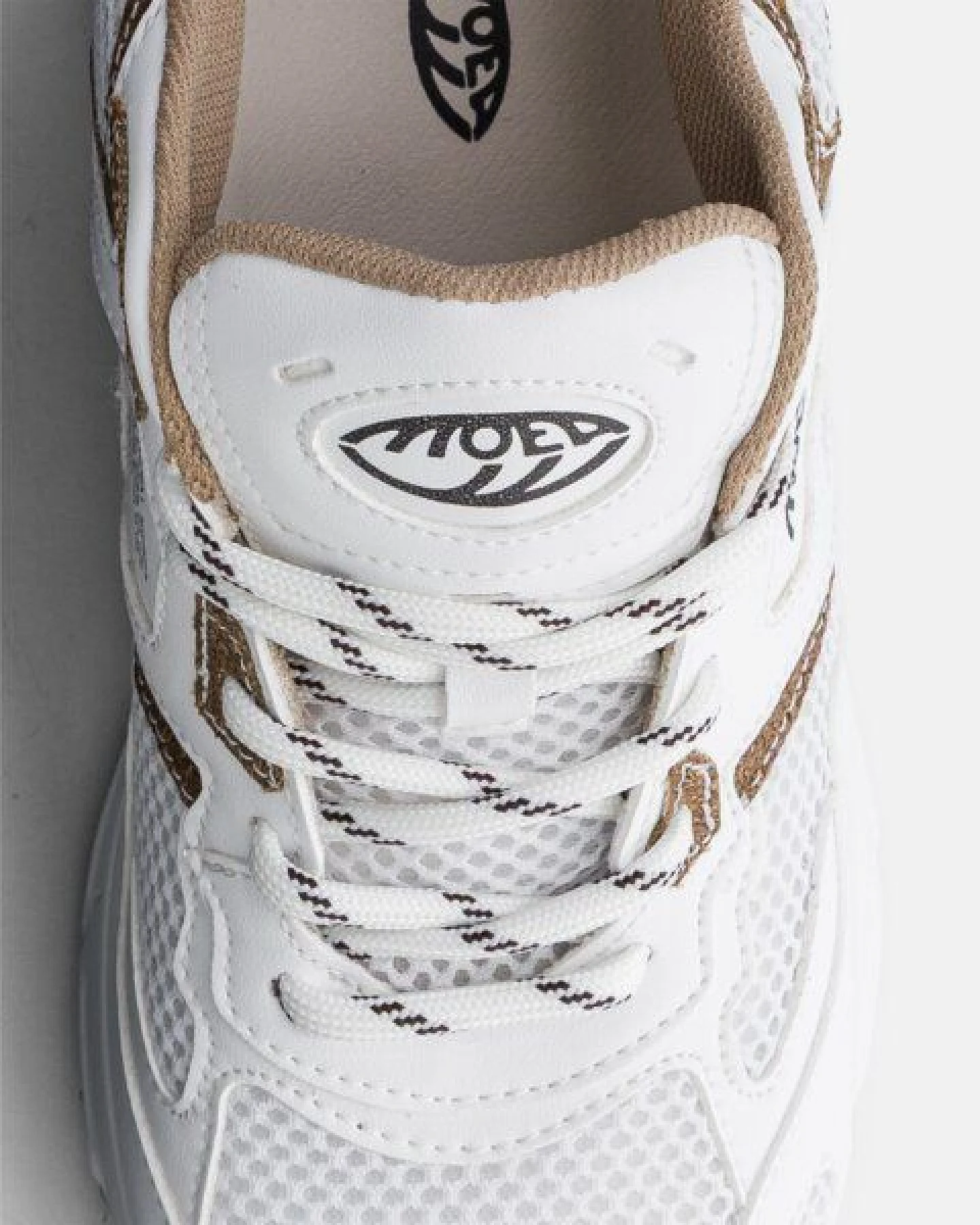 MoEa Sneakers Rush - White & Brown - Palm – Ansicht 3