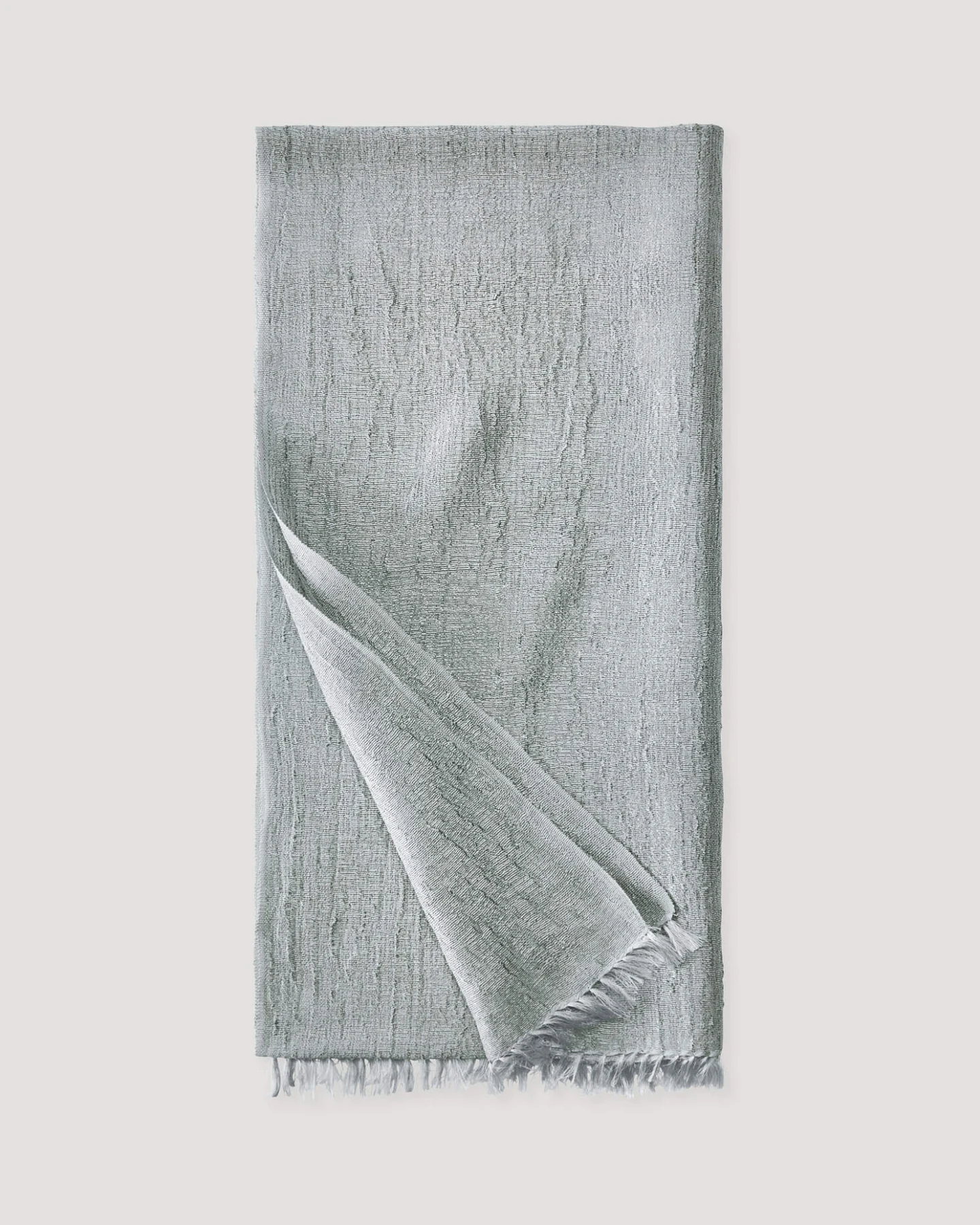 hessnatur Damen Schal aus Manilahanf mit Seide - grün - Größe 50x200 cm – Ansicht 2
