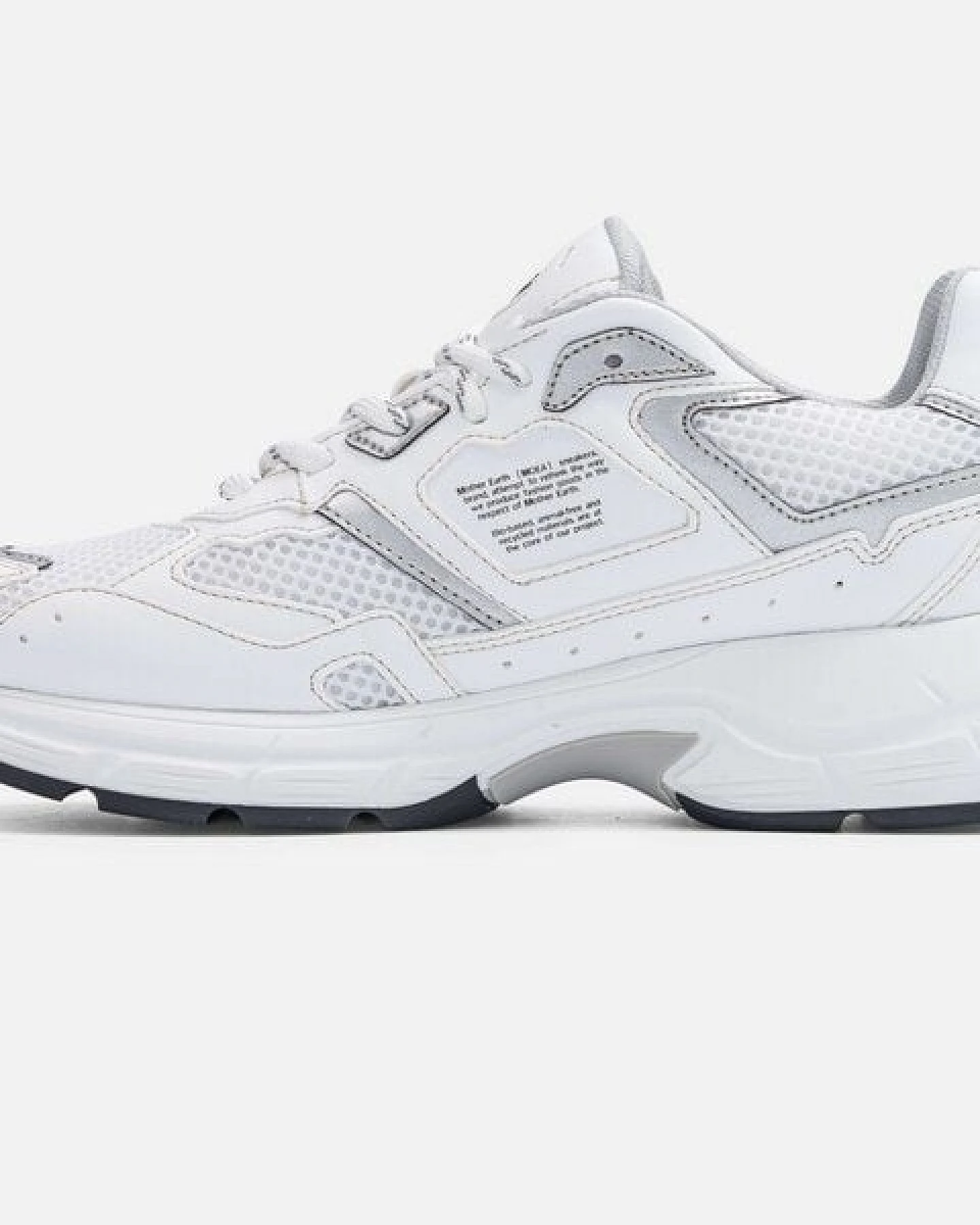MoEa Sneakers Rush - White & Silver - Apple – Ansicht 4