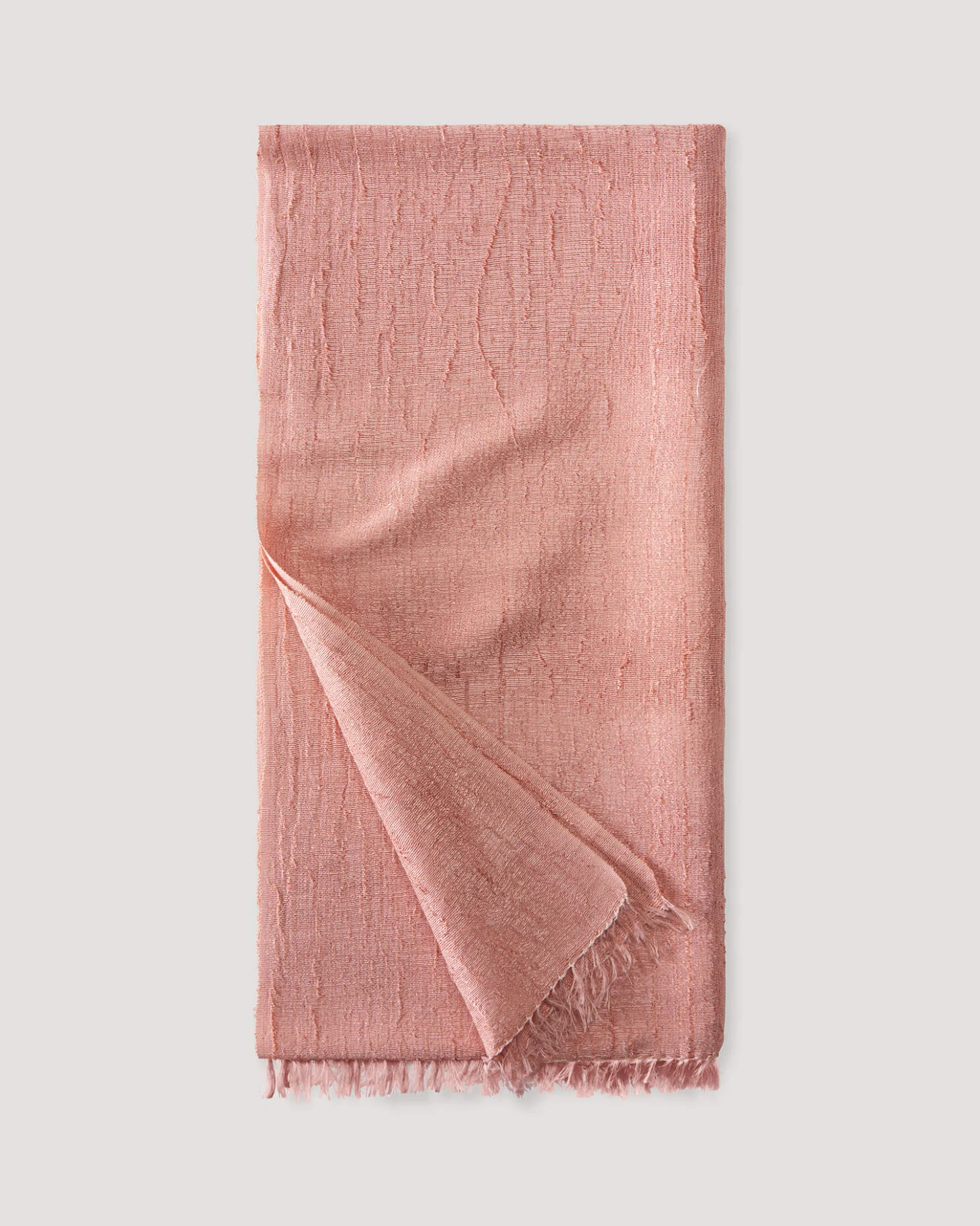 hessnatur Damen Schal aus Manilahanf mit Seide - orange - Größe 50x200 cm – Ansicht 2