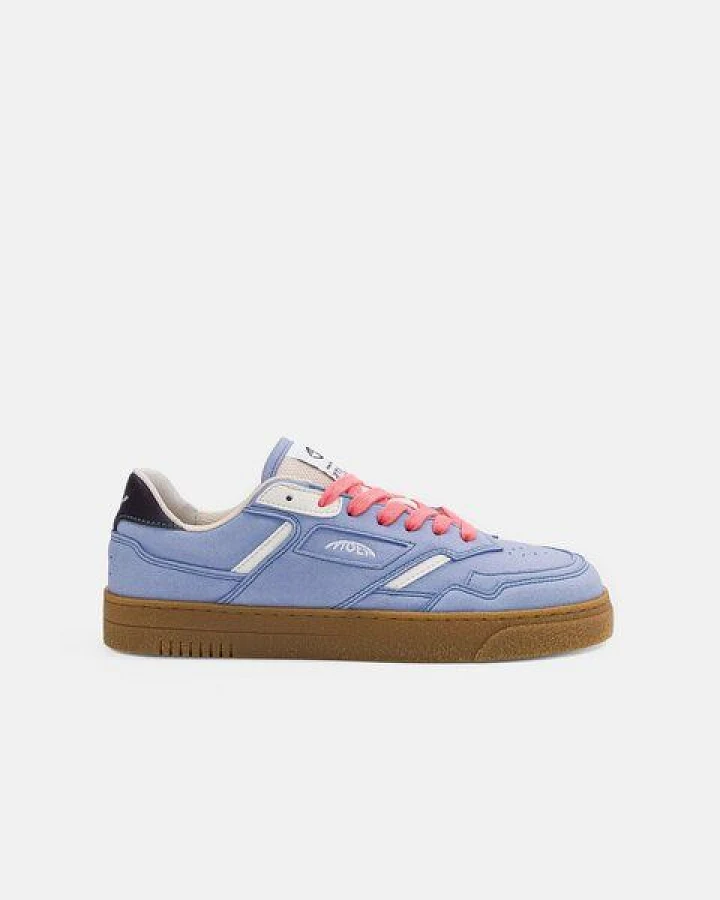 MoEa Sneakers Origin Low - Lila Suede & Beige - Corn