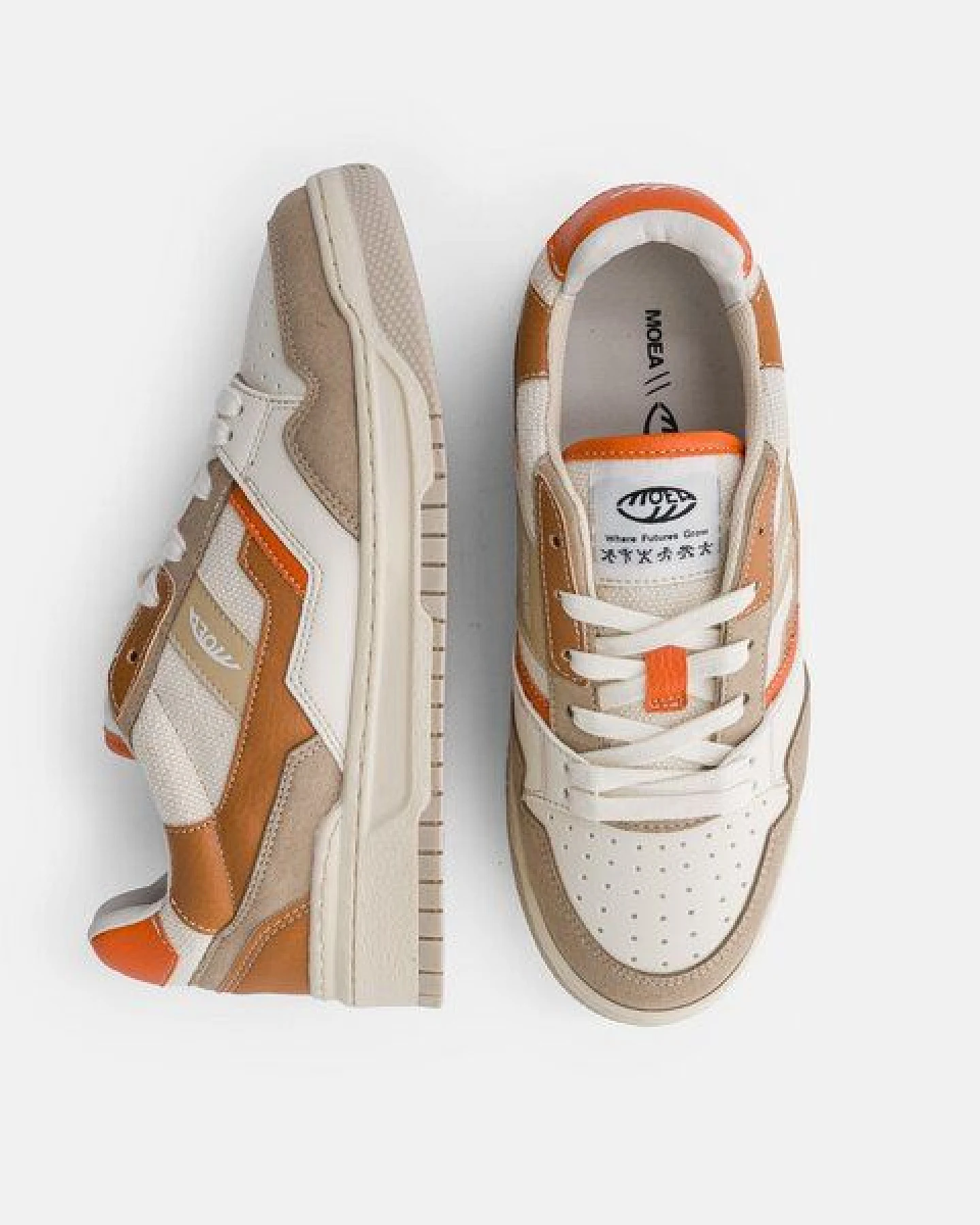 MoEa Sneakers Echo - Brown & Orange - Orange – Ansicht 2