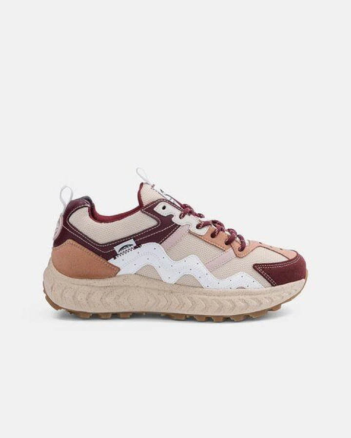 MoEa Sneakers Dune - Beige & Wine - Grapes